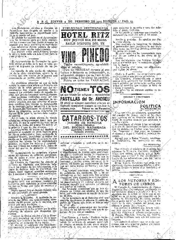 ABC MADRID 04-02-1915 página 15