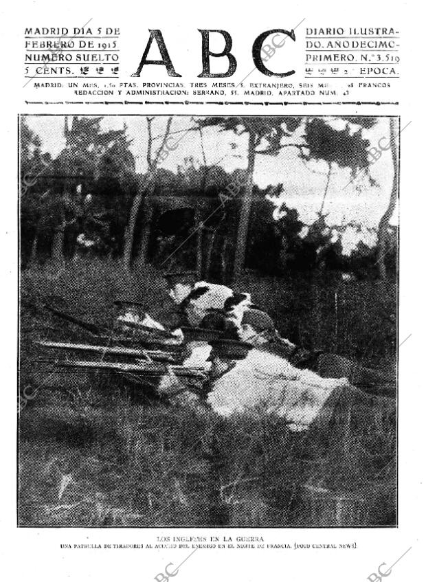 ABC MADRID 05-02-1915 página 1