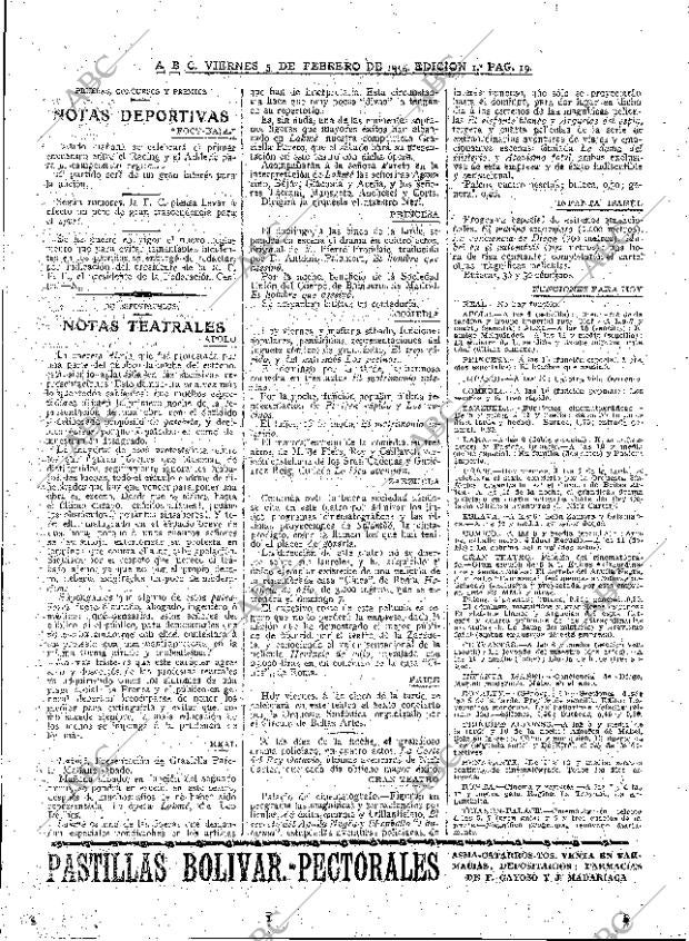 ABC MADRID 05-02-1915 página 19