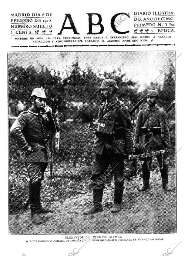 ABC MADRID 06-02-1915 página 1