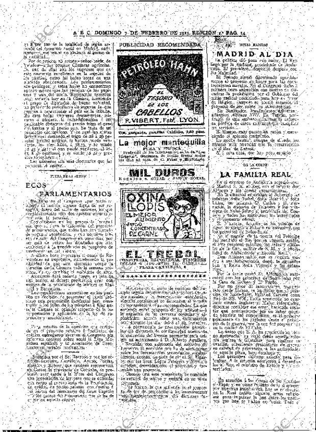 ABC MADRID 07-02-1915 página 14