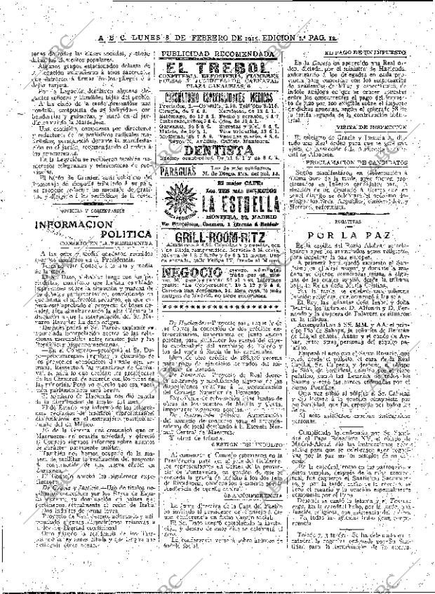 ABC MADRID 08-02-1915 página 12