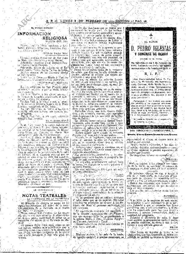 ABC MADRID 08-02-1915 página 18