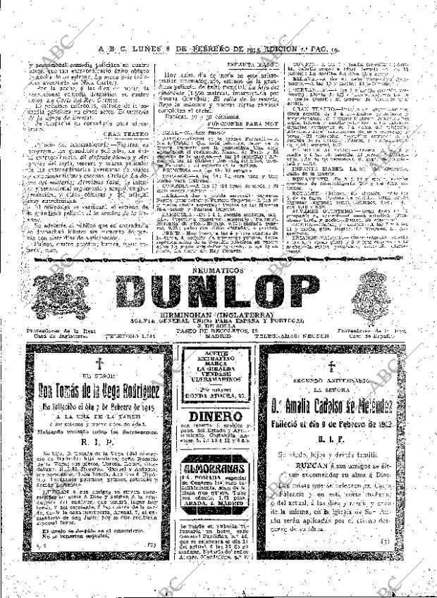 ABC MADRID 08-02-1915 página 19
