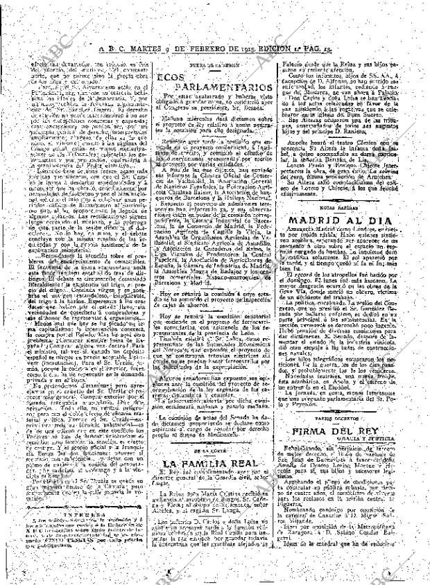 ABC MADRID 09-02-1915 página 13