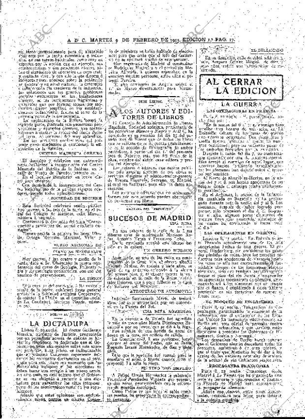 ABC MADRID 09-02-1915 página 17
