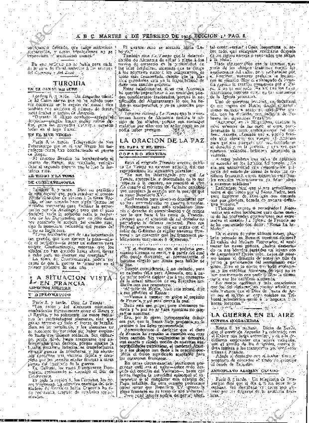 ABC MADRID 09-02-1915 página 8