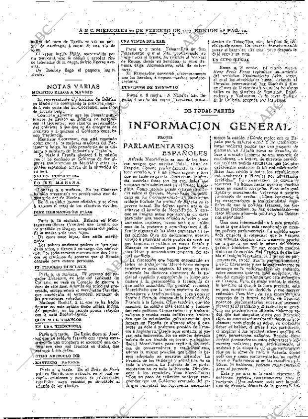 ABC MADRID 10-02-1915 página 10