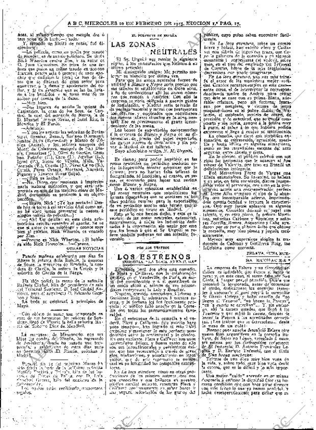 ABC MADRID 10-02-1915 página 17