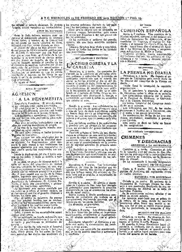 ABC MADRID 10-02-1915 página 19