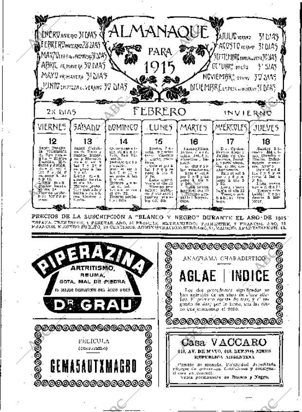 BLANCO Y NEGRO MADRID 12-02-1915 página 51