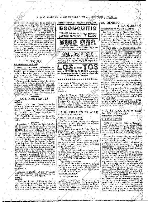 ABC MADRID 16-02-1915 página 10