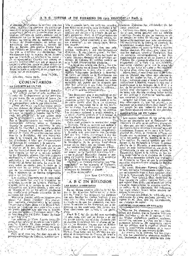 ABC MADRID 18-02-1915 página 5