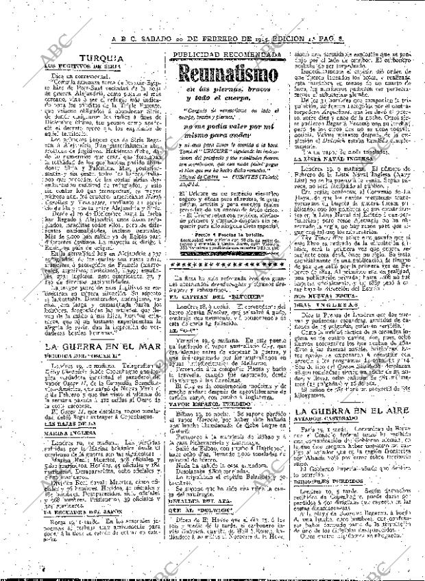 ABC MADRID 20-02-1915 página 8