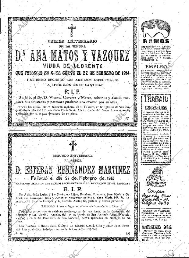 ABC MADRID 21-02-1915 página 23