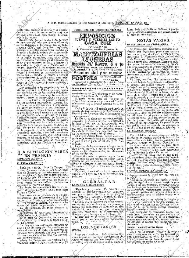ABC MADRID 31-03-1915 página 10