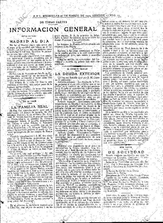 ABC MADRID 31-03-1915 página 11