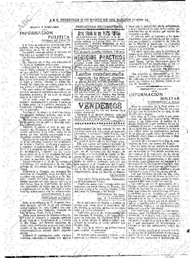 ABC MADRID 31-03-1915 página 14
