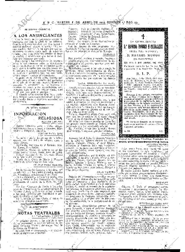 ABC MADRID 06-04-1915 página 23