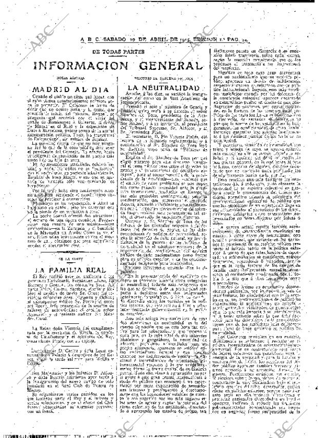 ABC MADRID 10-04-1915 página 14