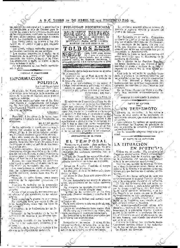ABC MADRID 12-04-1915 página 19