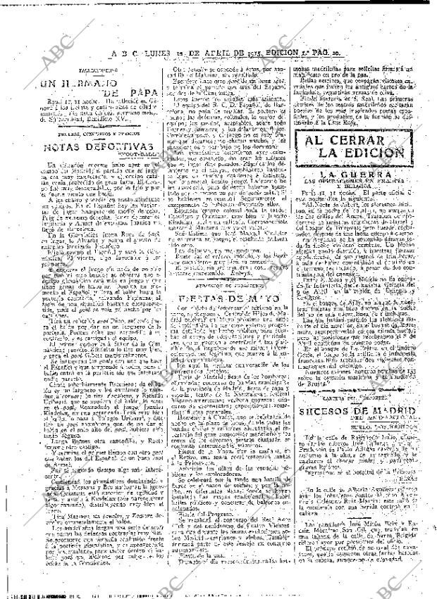 ABC MADRID 12-04-1915 página 20