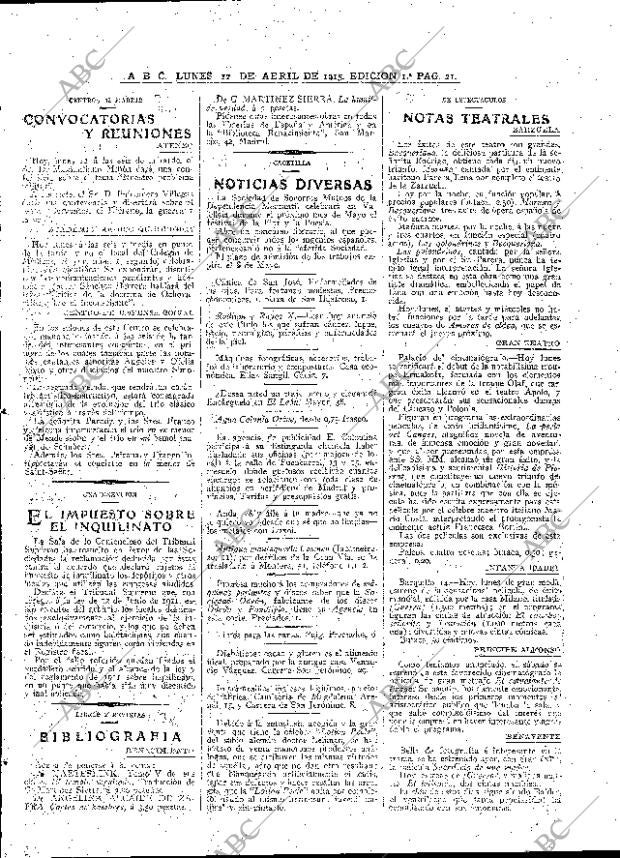 ABC MADRID 12-04-1915 página 21