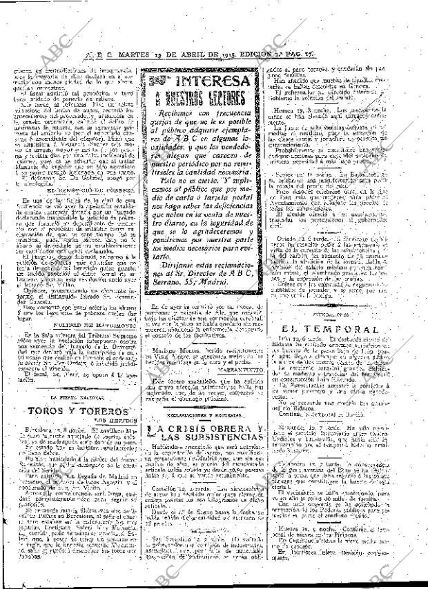 ABC MADRID 13-04-1915 página 17
