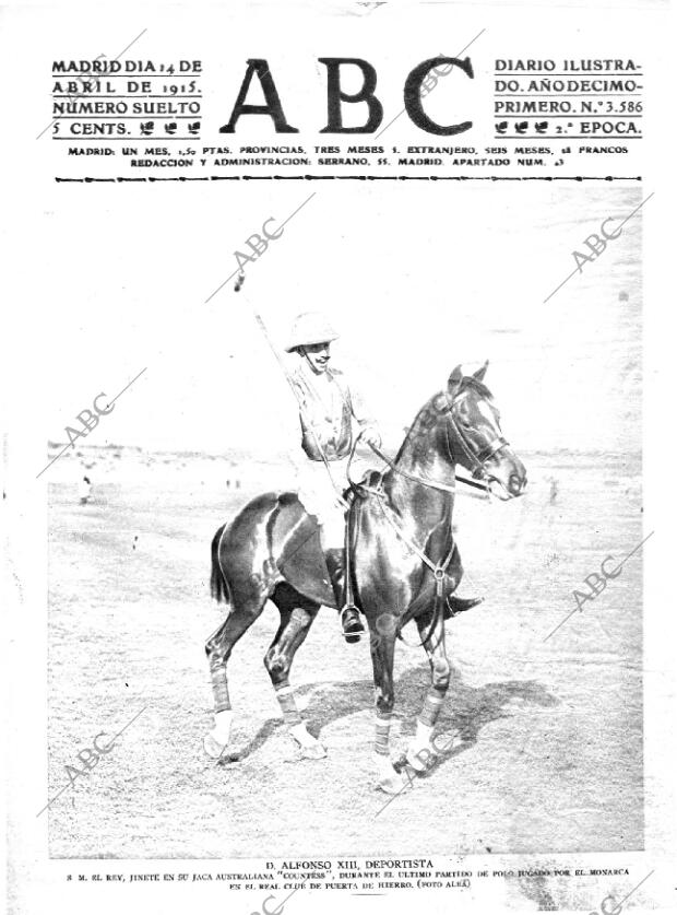 ABC MADRID 14-04-1915 página 1