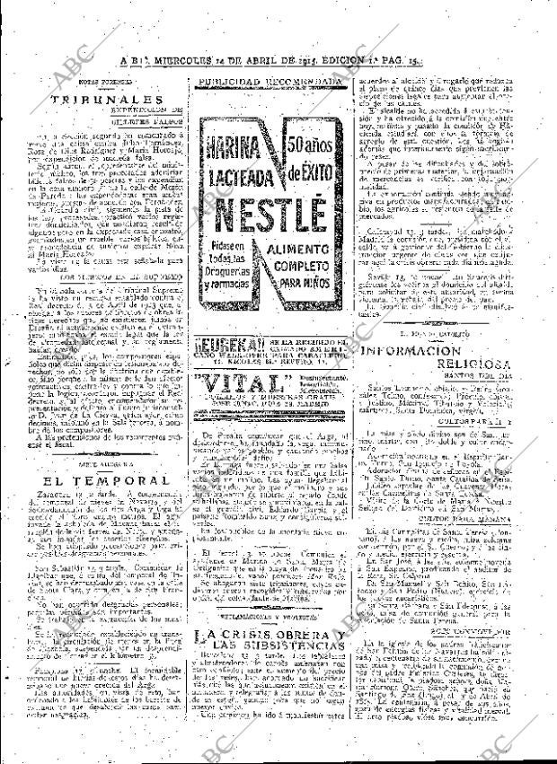 ABC MADRID 14-04-1915 página 15