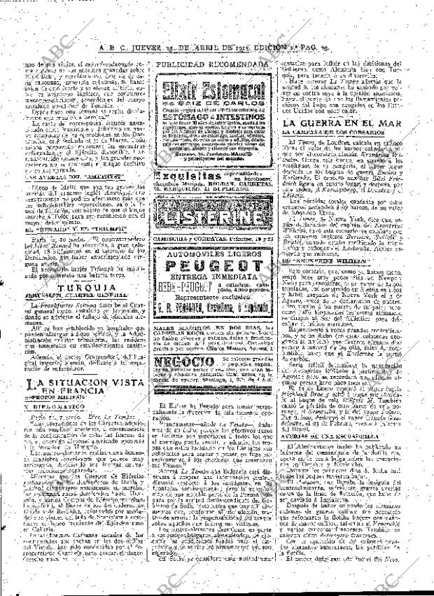 ABC MADRID 15-04-1915 página 13