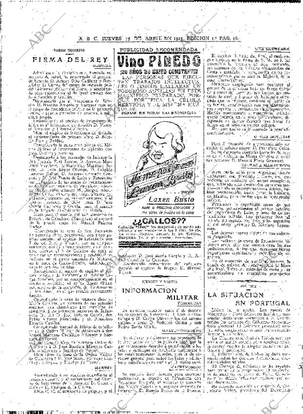 ABC MADRID 15-04-1915 página 18
