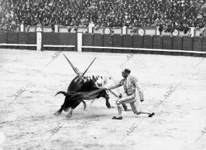 De la corrida de Toros de ayer en Madrid, el diestro Rafael Gómez (Gallo)...