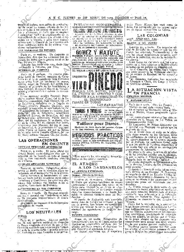 ABC MADRID 22-04-1915 página 18