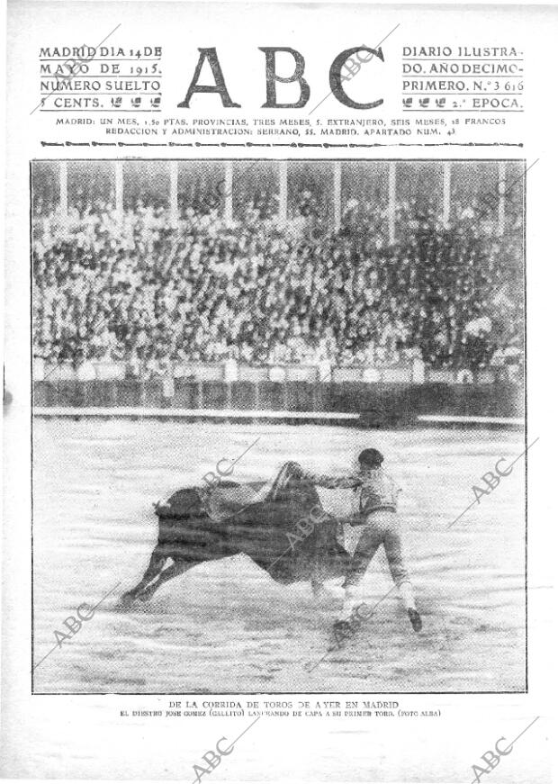 ABC MADRID 14-05-1915 página 1