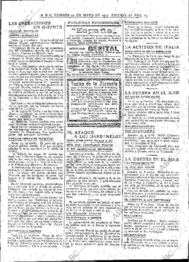 ABC MADRID 14-05-1915 página 13