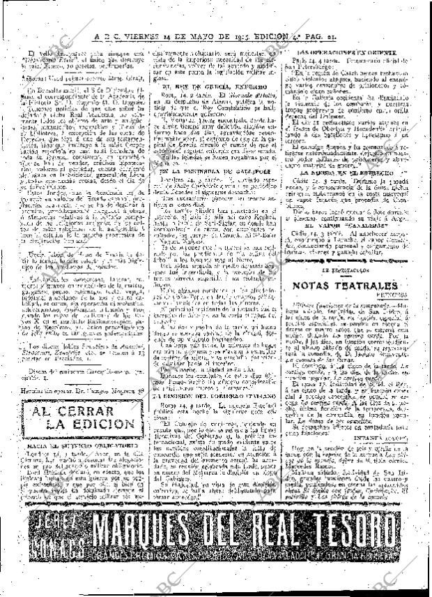 ABC MADRID 14-05-1915 página 21