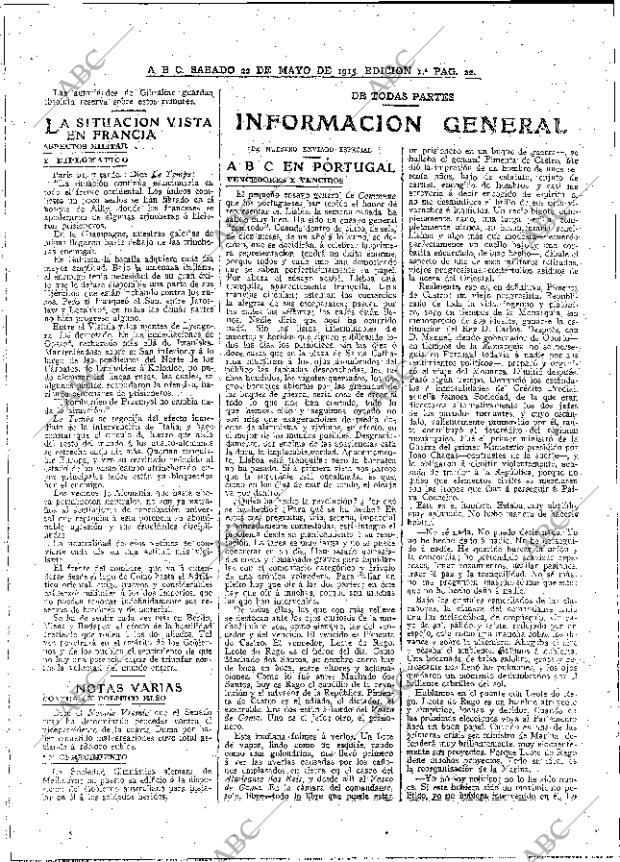 ABC MADRID 22-05-1915 página 22