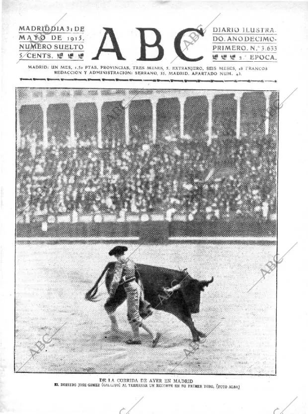 ABC MADRID 31-05-1915 página 1