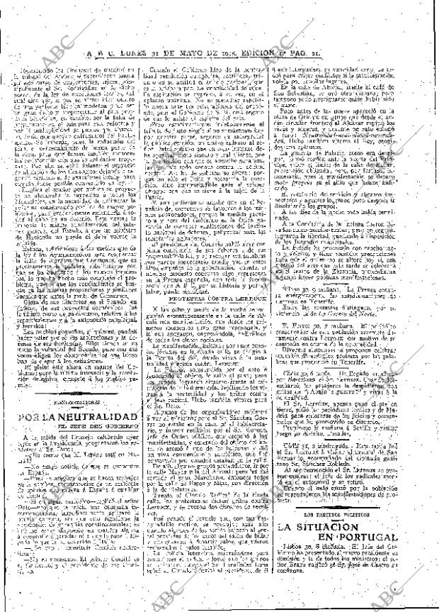 ABC MADRID 31-05-1915 página 21