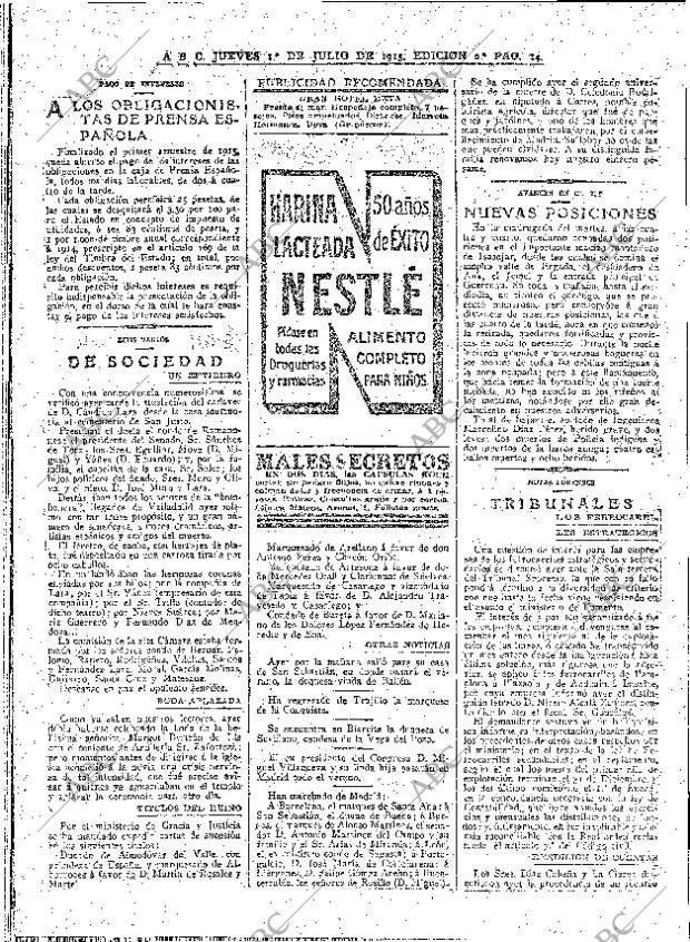 ABC MADRID 01-07-1915 página 14