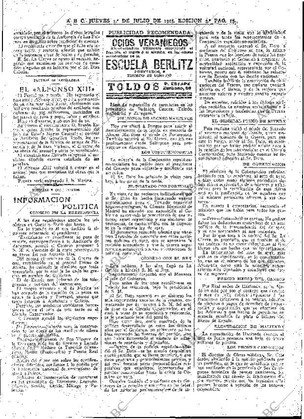 ABC MADRID 01-07-1915 página 15