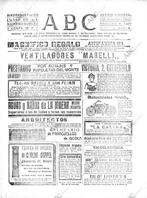 ABC MADRID 22-07-1915 página 1