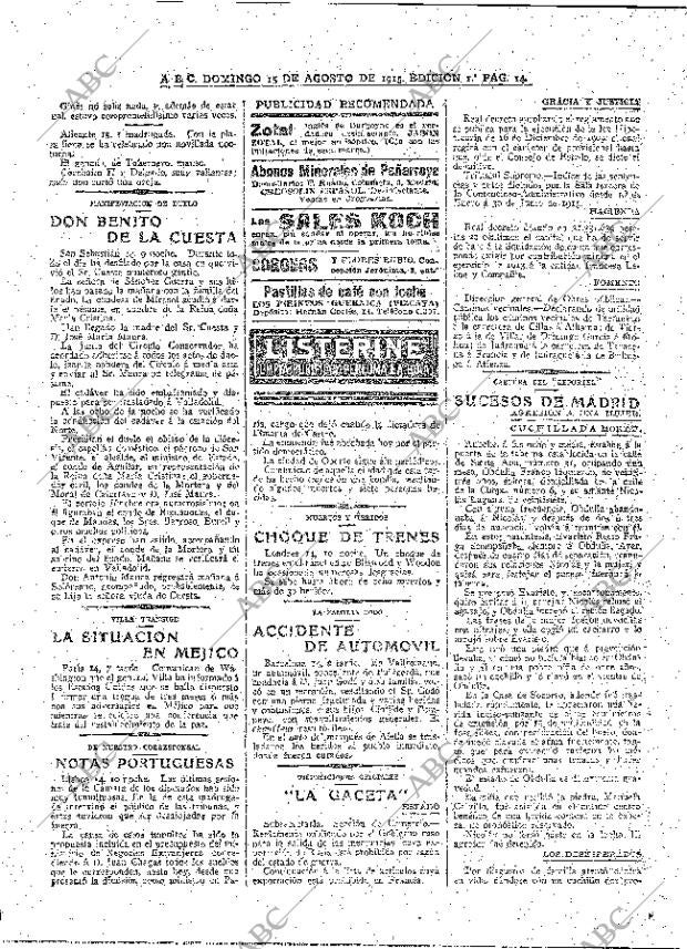 ABC MADRID 15-08-1915 página 14