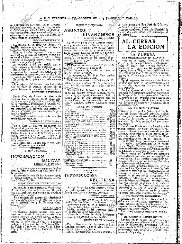 ABC MADRID 20-08-1915 página 18