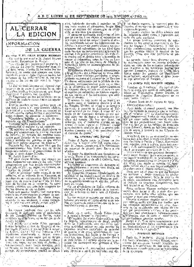 ABC MADRID 13-09-1915 página 17