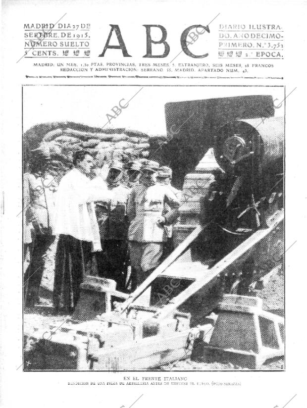 ABC MADRID 27-09-1915 página 1