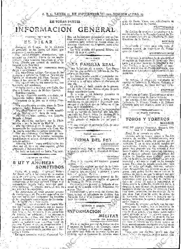ABC MADRID 27-09-1915 página 13