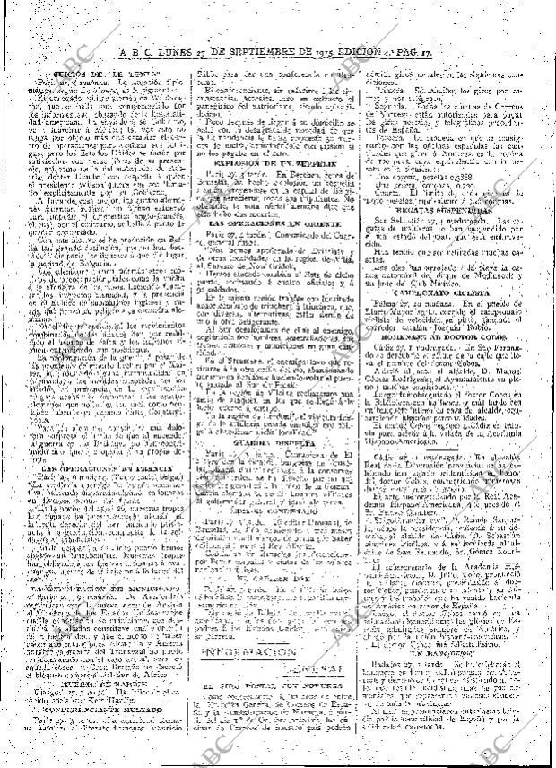 ABC MADRID 27-09-1915 página 17