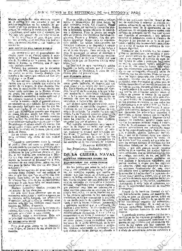ABC MADRID 27-09-1915 página 6
